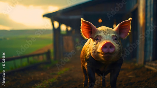 Pigs living on farms are mostly used for human consumption.