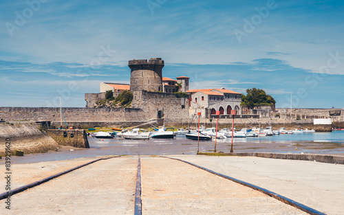 Discovery of the sublime trout town of Saint Jean Luz, its beaches and cliffs, Basque country in summer, France