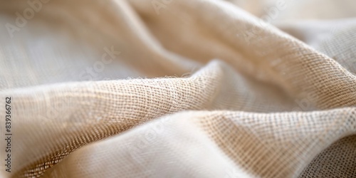 wrinkled cotton burlap natural fabric cloth texture bright white light