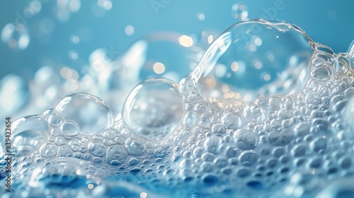 bubbles floating blue bowl toothpaste refinery liquid viscous stock industrial dishwasher ragged clothes round bulbous nose soggy bubbly interconnections flowing fabric test