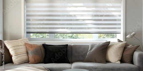 White 50mm pleated blinds for apartment windows offer contemporary topdown privacy. Concept Home Decor, Blinds, Window Treatments, Apartment Living, Contemporary Privacy