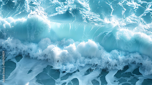 Close-up of ocean wave. Generative by AI