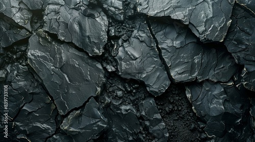 Black coal chunks create a jagged texture across the image suggesting natural energy