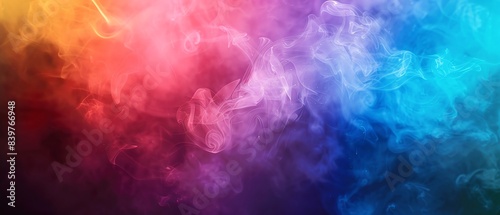 Closeup of rainbow smoke dissipating into the air, evoking themes of transition, change, and transformation in LGBTQ stories