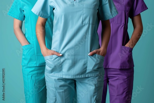 Female medical staff scrubs