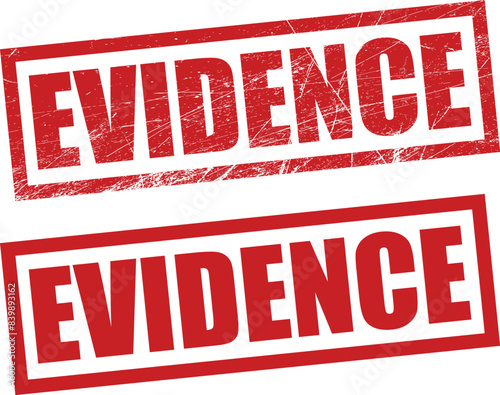 Evidence stamp, seal vector design