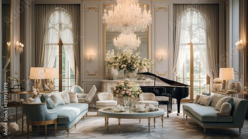 ethereal blurred luxury interiors