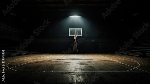 beam basketball court dark