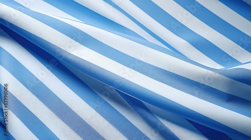 close blue white stripes