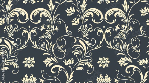 seamless pattern Elegant filigree designs