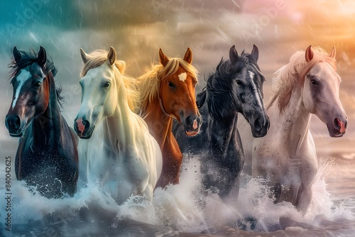 A photo collage celebrating the diversity and beauty of horses around the world