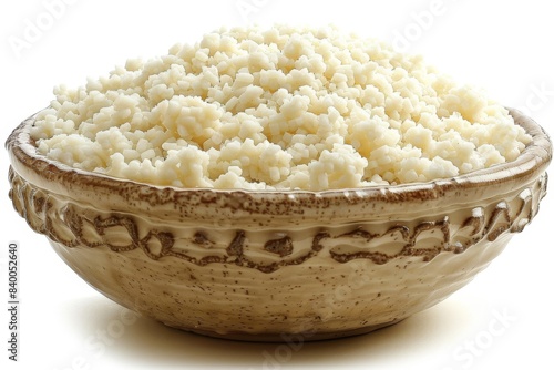 Bowl of cauliflower rice, a healthy and low carb alternative perfect for any meal