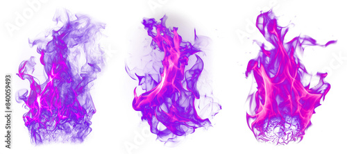 Purple flame set