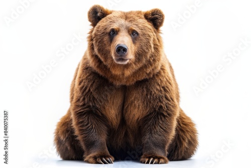 Brown Bear, isolated on white background, Brown bear, wildlife, animal, fur, mammal, nature, wilderness, predator, carnivore