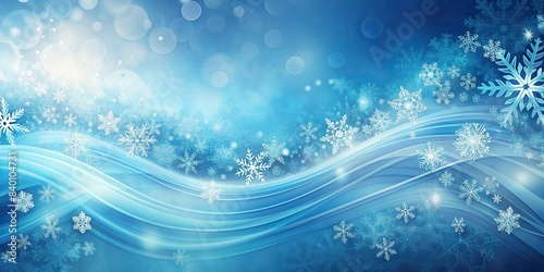 Winter snow abstract background with wavy blue patterns for copy space text, perfect for holiday banners and winter themed designs, winter, snow, abstract, wavy, blue, frozen, flowing