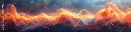 The scene resembles a fiery wave emerging from the earths surface