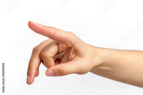 Person gesturing with middle finger