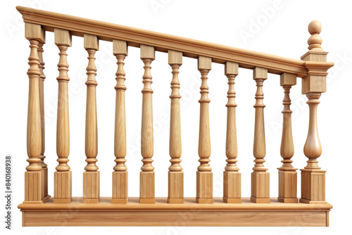 Banister isolated on a transparent background