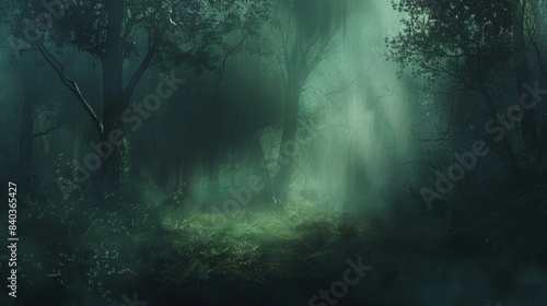 Moving shadows flicker across the forest floor seemingly alive with sinister intent. A creeping mist envelops the clearing obscuring any semblance of direction and disorienting thos