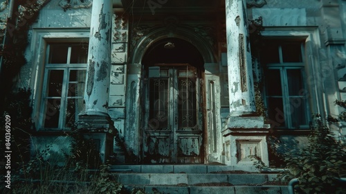 The creaking doors and windows of the mansion seem to tell a haunting tale as if the house itself is a living breathing entity