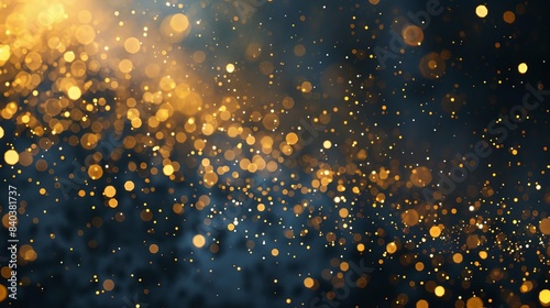 luxurious golden texture shimmering gold particles overlay on metallic background