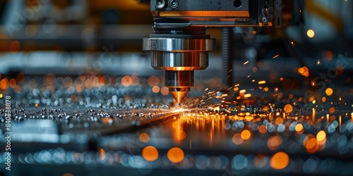  metalworking machine sparks bright picture