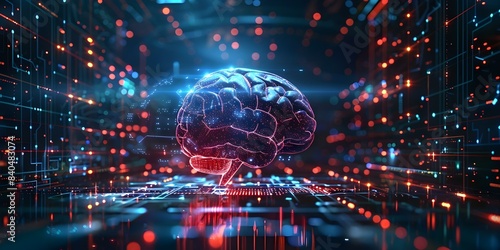 Advancing AI Innovation with Digital and Virtual Intelligence Systems Enhanced by Powerful Learning Capabilities. Concept AI Innovation, Digital Intelligence, Virtual Intelligence, Machine Learning