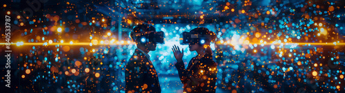 VR空間で初めて出会う二人の交友のイメージ