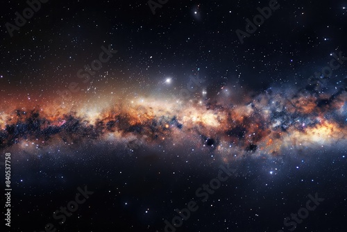 Celestial scenes of outer galaxy