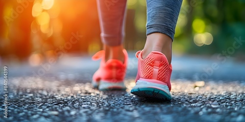 Sharp Heel Pain A Common Symptom of Plantar Fasciitis, Especially When Taking Morning Steps. Concept Plantar Fasciitis, Heel Pain, Foot Health, Morning Steps, Treatment Options