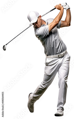 PNG Golf player sports adult white background