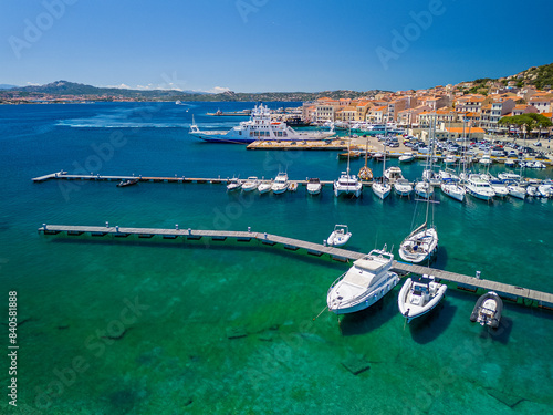 Aerial View of La Maddalena, Province of Sassari, Sardinia, Italy