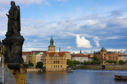 Praga most karola miasto Pragha Charles bridge