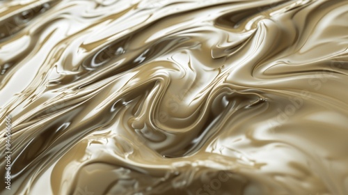 A detailed view of swirling liquid on a surface