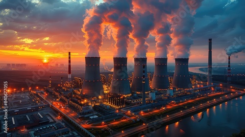 Industrial Power Generation: A Detailed View of a Thermal Power Station