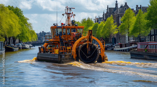 Waterway Management: Dredger Barge Operations
