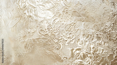 The sixth image presents a delicate and elegant embossed metal texture with a pattern resembling lace or filigree. The intricate details and delicate lines give the metal a sense o