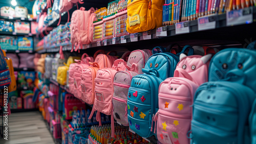 Variety of Backpacks in a Well-Stocked Store