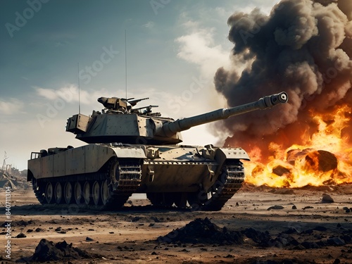 tank on the fire