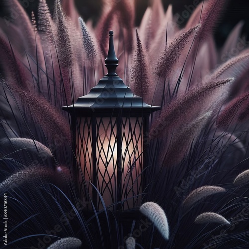 131 34. Black Mondo Grass_ Ornamental grass with dark purple-bla