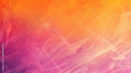 Vibrant abstract background featuring a gradient of warm hues blending from orange to pink, creating a dreamy, ethereal atmosphere.