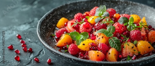 Creative restaurant dish, fine cuisine: still life photography of high-class food.