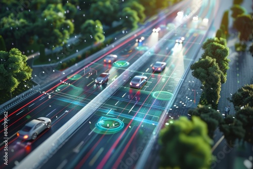 Smart city commute transportation network with radar signal system - urban traffic management