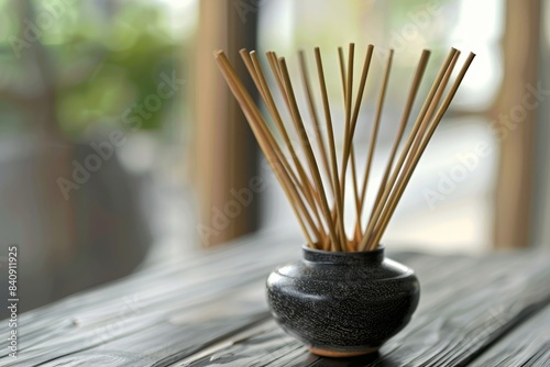 incense sticks in a vase Generative AI