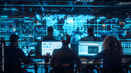 Incident Response and Cybersecurity Operations, incident response and cybersecurity operations with an image showing security teams coordinating response efforts during a cyber attack, AI