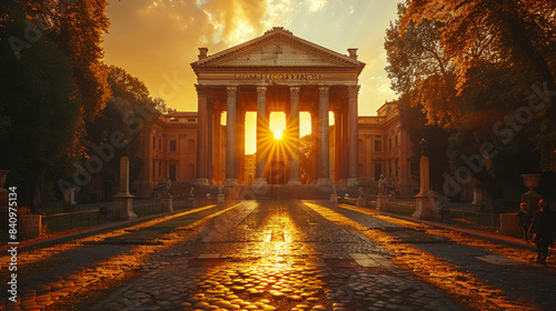 Capture the grandeur of Rome, Italy created with Generative AI technology