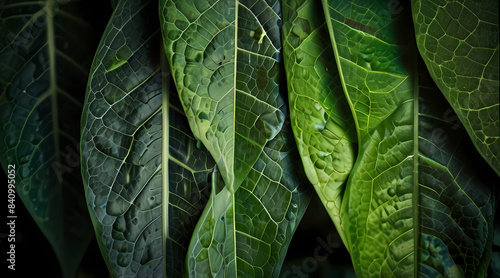 Leaf Chlorophyll Texture Zoom Background