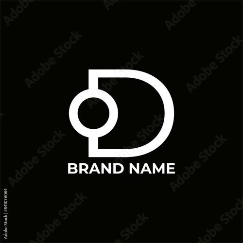 OD, DO logo design vector