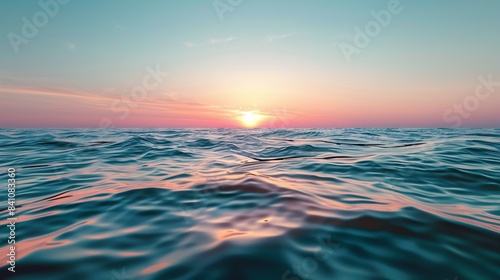 A serene ocean sunrise signifies new beginnings and peace, facilitated by pension compensations.