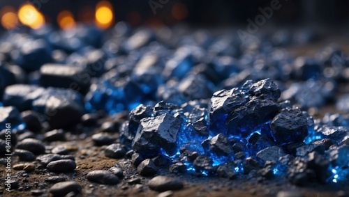Cobalt Ore in Battery Production A Glimpse into the Shiny Blue Future of Energy.